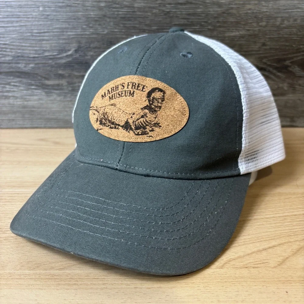 Marhs Free Museum Hat Cap Snap Back Gray Long Beach Washington‎ Adjustable